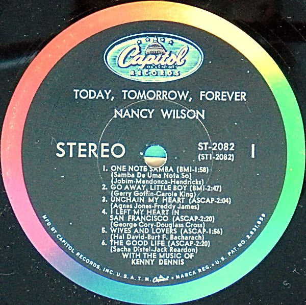 Nancy Wilson ~ Today, Tomorrow, Forever (Vinyl) - Djungel & Jazz