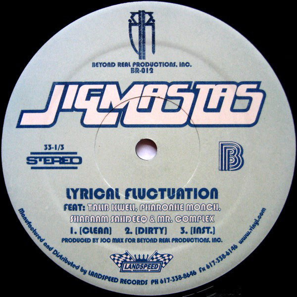 Jigmastas : Lyrical Fluctuation Remix (12")
