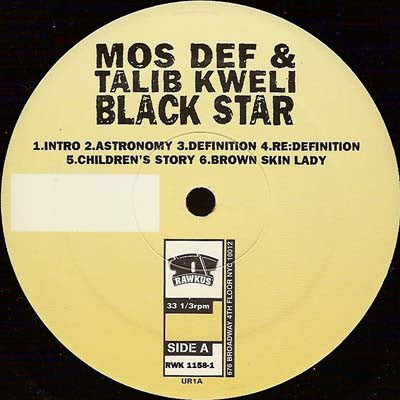 Black Star ~ Mos Def & Talib Kweli Are Black Star (Vinyl) - Djungel & Jazz