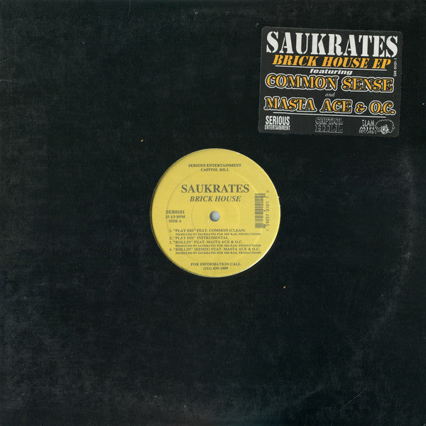 Saukrates ~ Brick House EP (Vinyl) - Djungel & Jazz