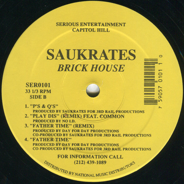 Saukrates ~ Brick House EP (Vinyl) - Djungel & Jazz