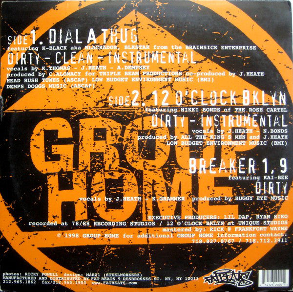 Group Home ~ Dial A Thug (Vinyl) - Djungel & Jazz