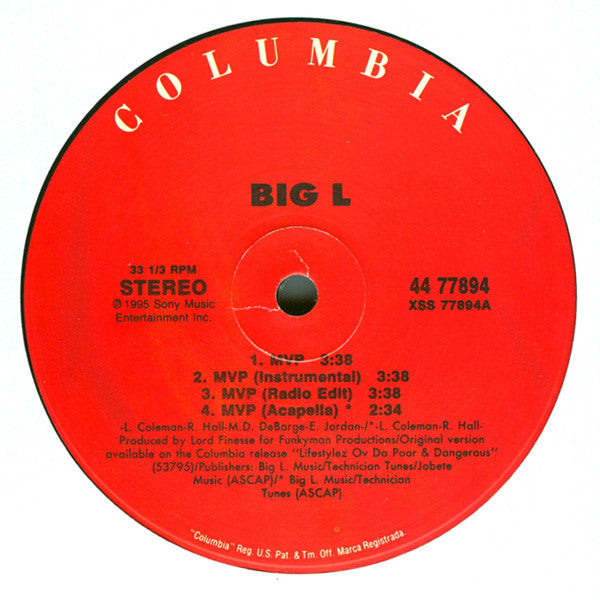 Big L ~ MVP (Vinyl) - Djungel & Jazz