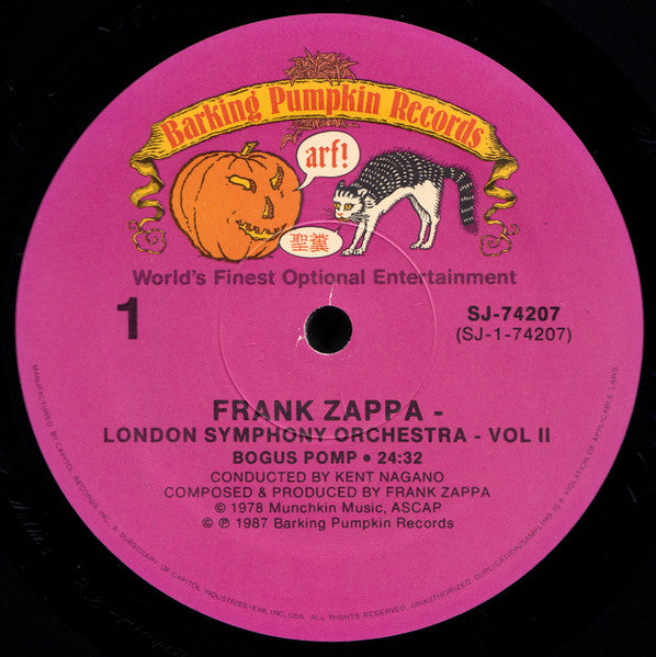 Zappa / London Symphony Orchestra Conducted By Kent Nagano ~ London Symphony Orchestra: Zappa Vol II (Vinyl) - Djungel & Jazz