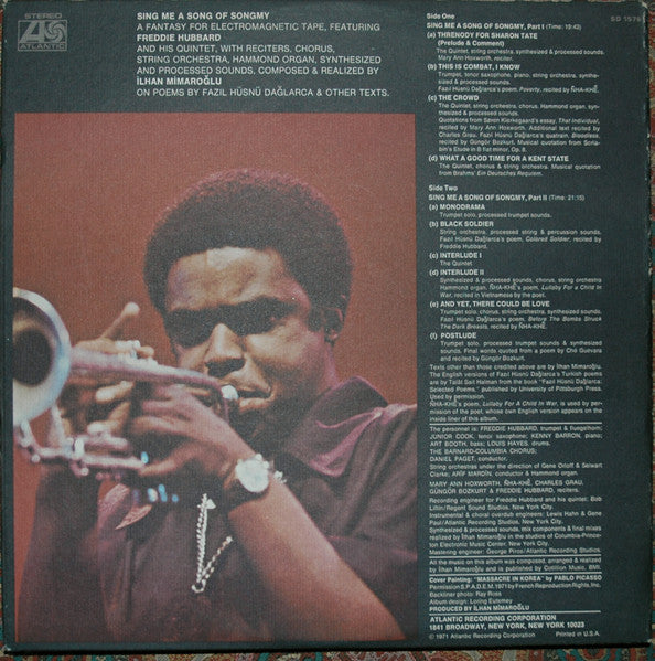 Freddie Hubbard, Ilhan Mimaroglu ~ Sing Me A Song Of Songmy (A Fantasy For Electromagnetic Tape) (Vinyl) - Djungel & Jazz