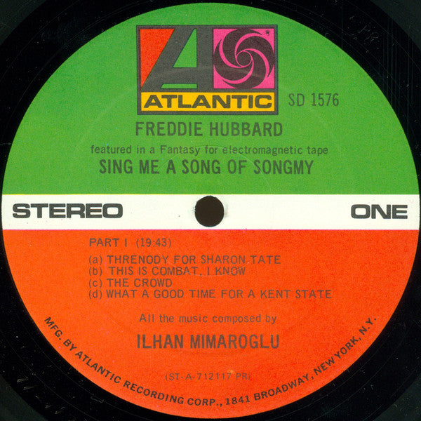 Freddie Hubbard, Ilhan Mimaroglu ~ Sing Me A Song Of Songmy (A Fantasy For Electromagnetic Tape) (Vinyl) - Djungel & Jazz