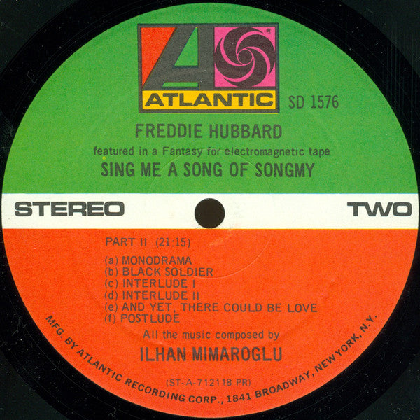 Freddie Hubbard, Ilhan Mimaroglu ~ Sing Me A Song Of Songmy (A Fantasy For Electromagnetic Tape) (Vinyl) - Djungel & Jazz