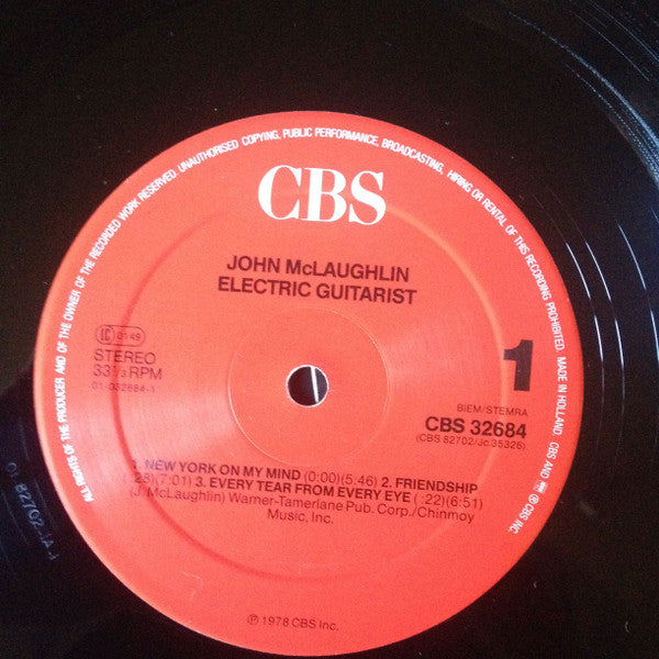 John McLaughlin : Electric Guitarist (LP, Album, RE, Gat)