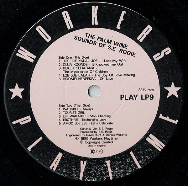 S. E. Rogie ~ The Palm Wine Sounds Of S.E. Rogie (Vinyl) - Djungel & Jazz