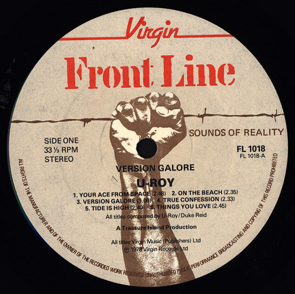 U-Roy : Version Galore (LP, Album, RE)