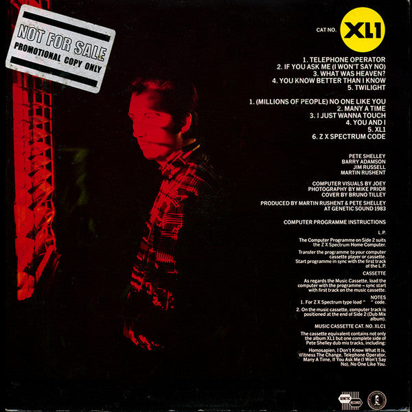 Pete Shelley ~ XL·1 (Vinyl) - Djungel & Jazz
