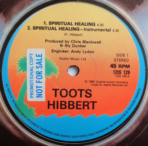 Toots Hibbert : Spiritual Healing (12")