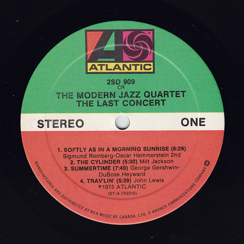 The Modern Jazz Quartet ~ The Last Concert (Vinyl) - Djungel & Jazz