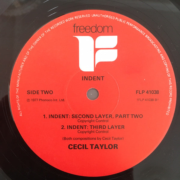 Cecil Taylor ~ Indent (Vinyl) - Djungel & Jazz