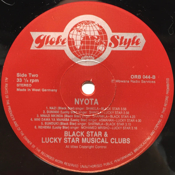 Black Star Music Club & Lucky Star Musical Club ~ Nyota - Classic Taarab Recordings From Tanga (Vinyl) - Djungel & Jazz