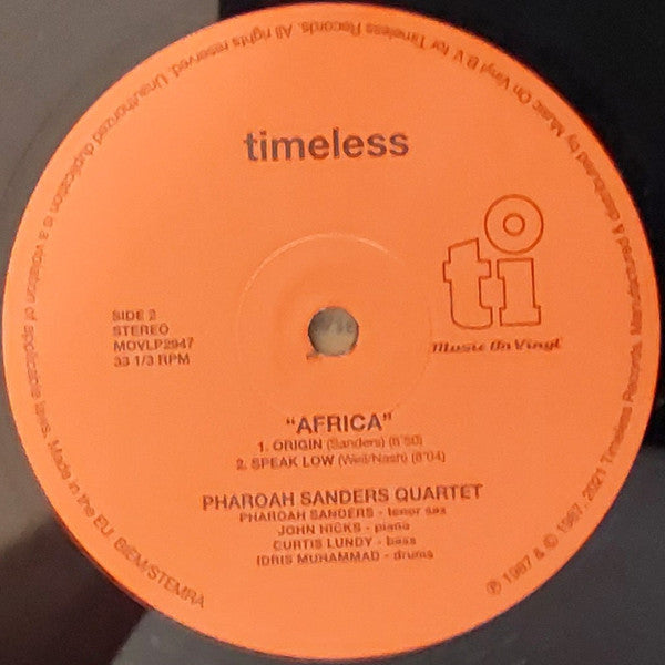 Pharoah Sanders / John Hicks / Curtis Lundy / Idris Muhammad ~ Africa (Vinyl) - Djungel & Jazz