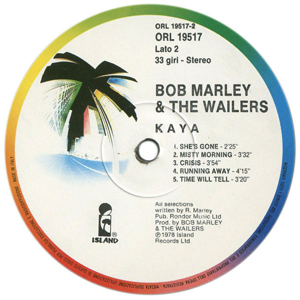 Bob Marley & The Wailers ~ Kaya (Vinyl) - Djungel & Jazz