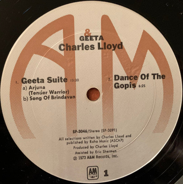 Charles Lloyd ~ Geeta (Vinyl) - Djungel & Jazz