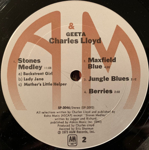 Charles Lloyd ~ Geeta (Vinyl) - Djungel & Jazz