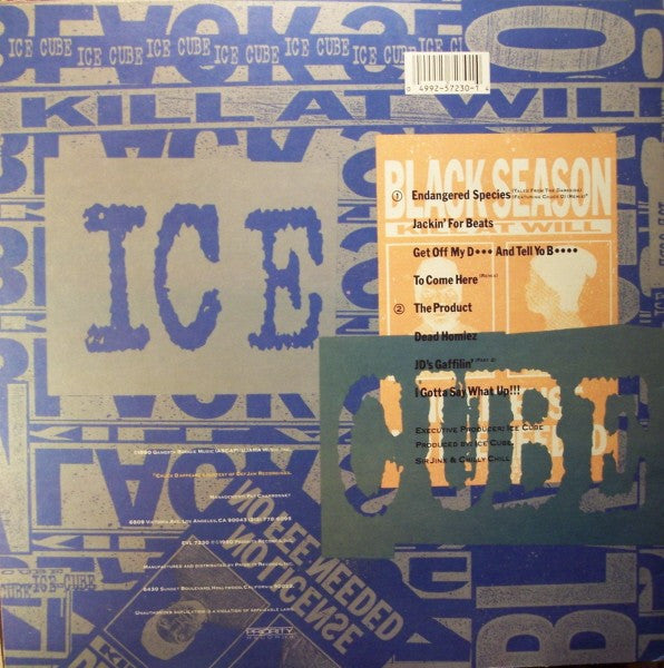 Ice Cube : Kill At Will (12", EP)