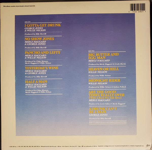 Merle Haggard • George Jones (2) • Willie Nelson : Walking The Line (LP, Comp)