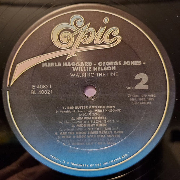 Merle Haggard • George Jones (2) • Willie Nelson : Walking The Line (LP, Comp)