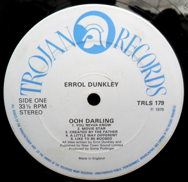 Errol Dunkley : Darling Ooh! (LP, Album, RE)