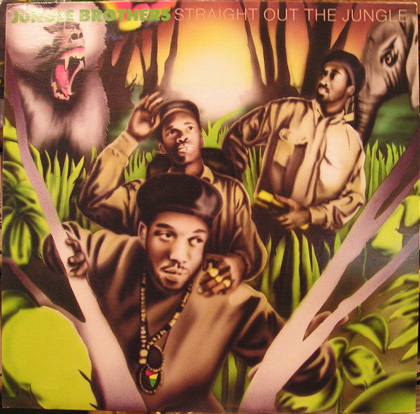Jungle Brothers : Straight Out The Jungle (LP, Album, RE, Bla)