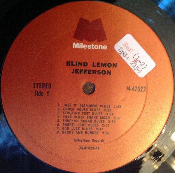 Blind Lemon Jefferson : Blind Lemon Jefferson (2xLP, Comp)