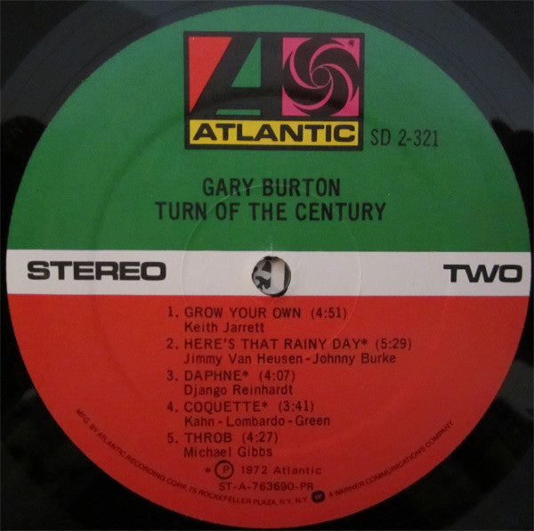 Gary Burton ~ Turn Of The Century (Vinyl) - Djungel & Jazz