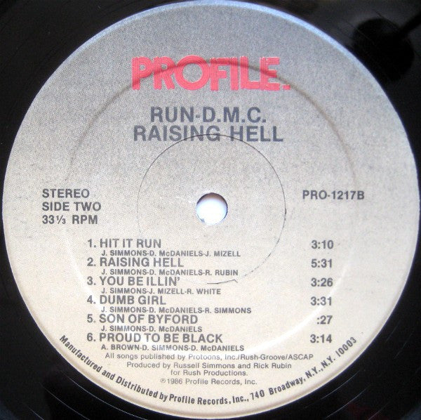 Run DMC ~ Raising Hell (Vinyl) - Djungel & Jazz