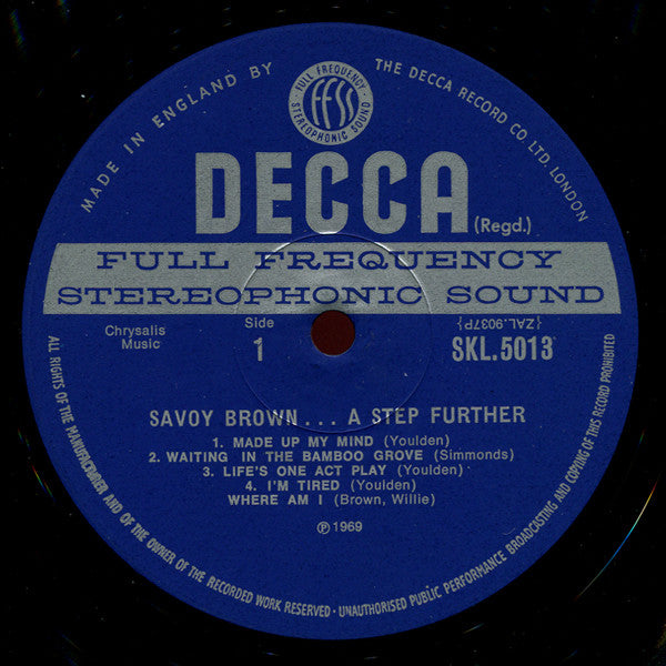 Savoy Brown ~ A Step Further (Vinyl) - Djungel & Jazz