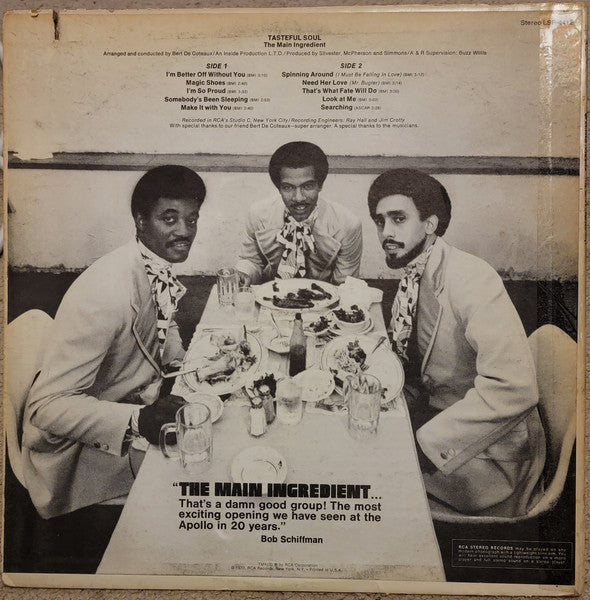 The Main Ingredient ~ Spinning Around (Vinyl) - Djungel & Jazz