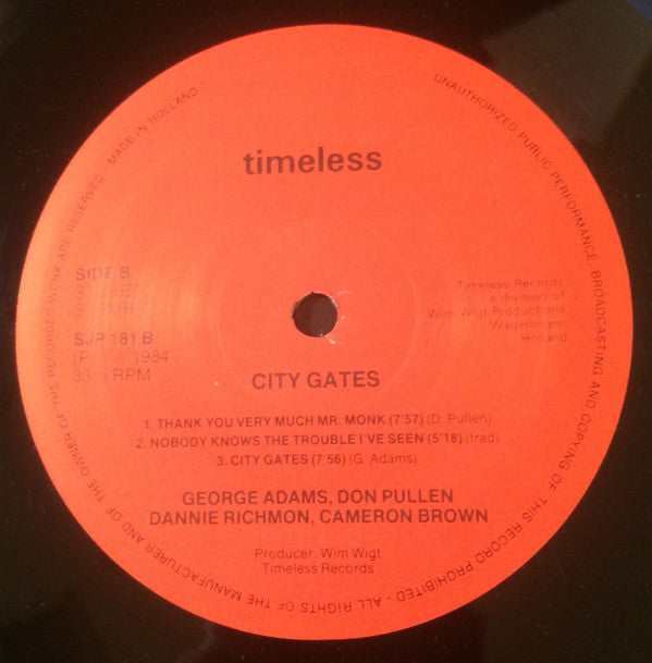George Adams|Don Pullen Quartet* : City Gates (LP, Album)