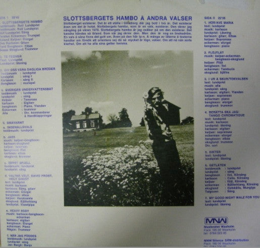 Rolf Lundqvist Å Arbete Å Fritid ~ Slottsbergets Hambo Å Andra Valser (Vinyl) - Djungel & Jazz