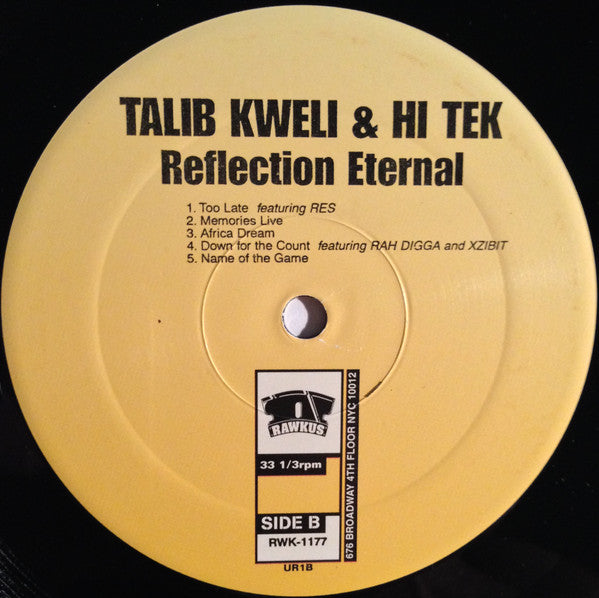 Talib Kweli & Hi-Tek : Reflection Eternal : Train Of Thought (2xLP, Album)