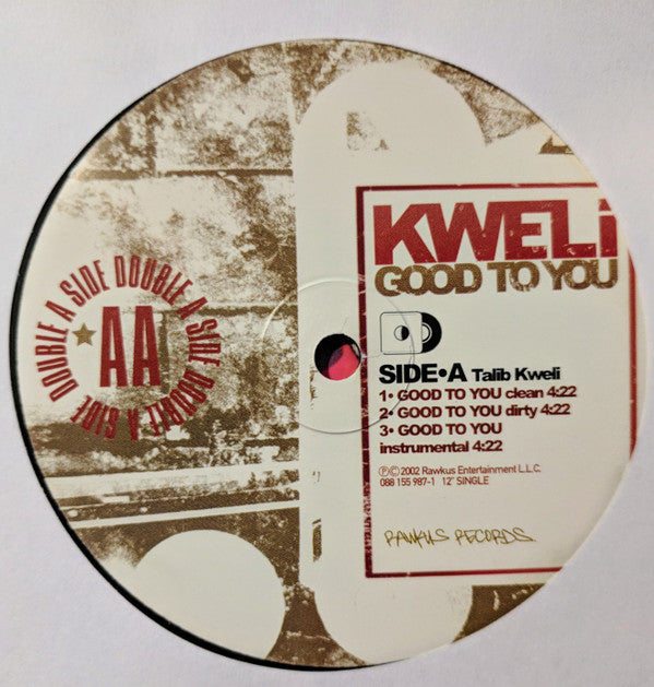 Talib Kweli ~ Good To You / Put It In The Air (Vinyl) - Djungel & Jazz