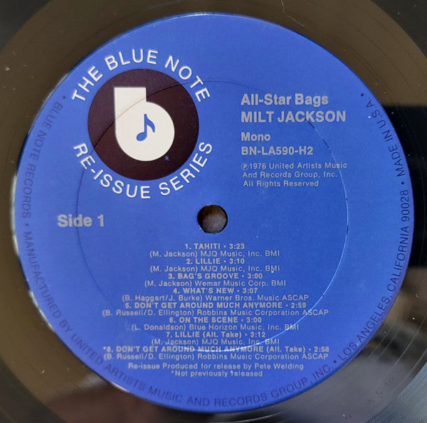 Milt Jackson ~ All-Star Bags (Vinyl) - Djungel & Jazz