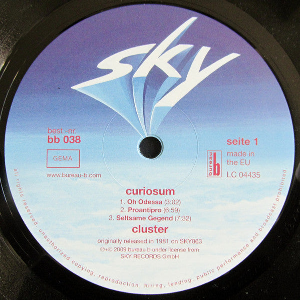 Cluster : Curiosum (LP, Album, RE, RM)