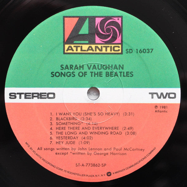 Sarah Vaughan ~ Songs Of The Beatles (Vinyl) - Djungel & Jazz