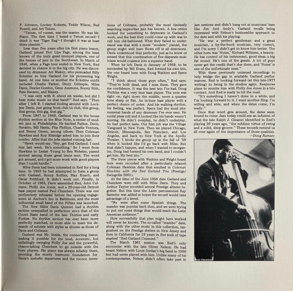 Red Garland ~ Rediscovered Masters (Vinyl) - Djungel & Jazz