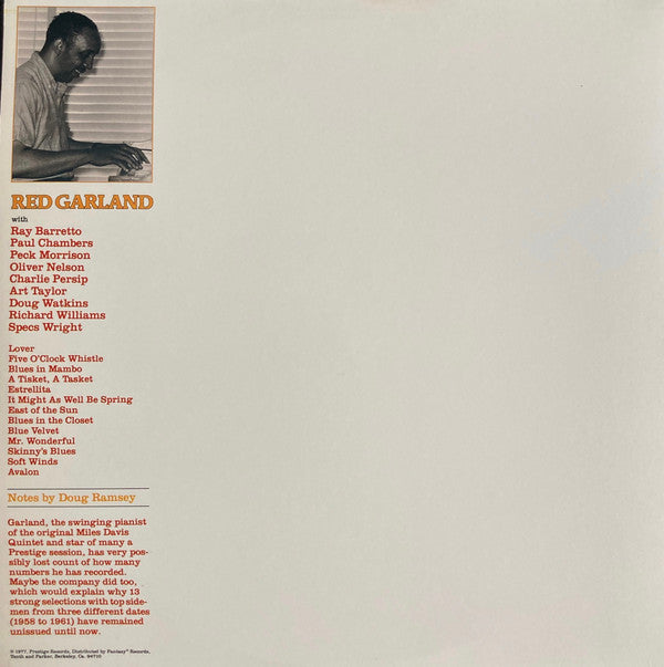 Red Garland ~ Rediscovered Masters (Vinyl) - Djungel & Jazz