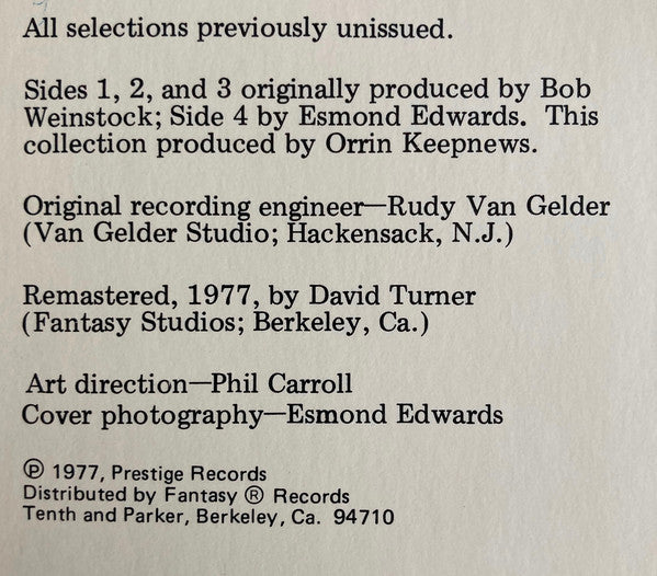 Red Garland ~ Rediscovered Masters (Vinyl) - Djungel & Jazz