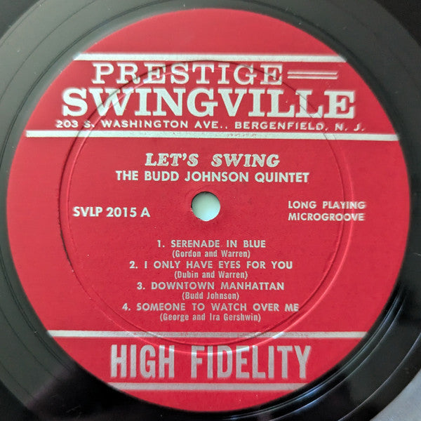 The Budd Johnson Quintet : Let's Swing (LP, Album, Mono, Dee)