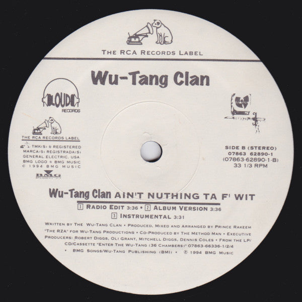 Wu-Tang Clan ~ Can It Be All So Simple / Wu-Tang Clan Ain't Nuthing Ta F' Wit (Vinyl) - Djungel & Jazz