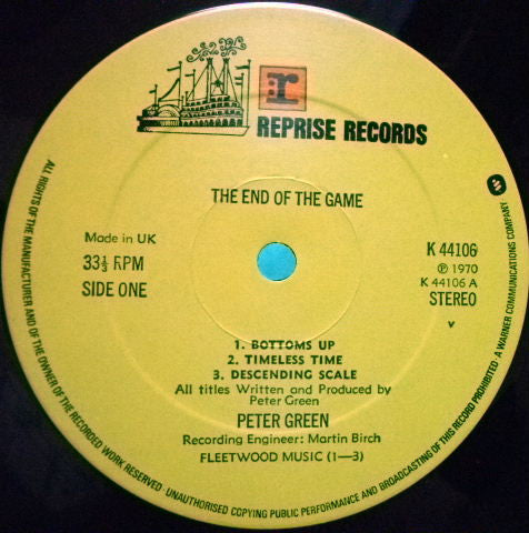 Peter Green  ~ The End Of The Game (Vinyl) - Djungel & Jazz