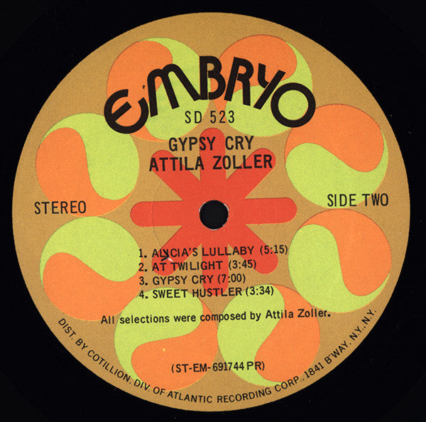 Attila Zoller ~ Gypsy Cry (Vinyl) - Djungel & Jazz