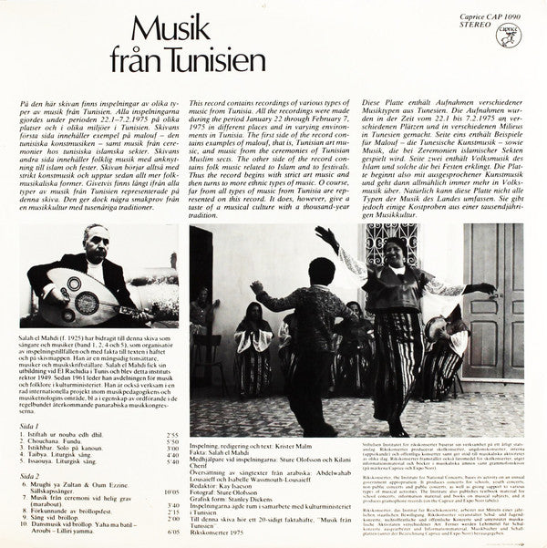 Various ~ Musik Från Tunisien (Vinyl) - Djungel & Jazz