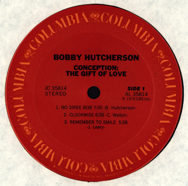 Bobby Hutcherson : Conception: The Gift Of Love (LP, Album, San)