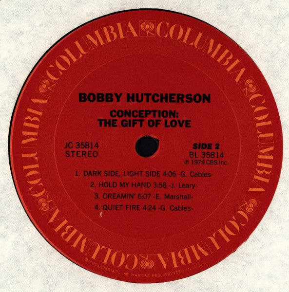 Bobby Hutcherson : Conception: The Gift Of Love (LP, Album, San)